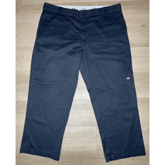 Dickies Men's Black Loose Fit Double Knee Work Pants 44x30 - Picture 1 of 8